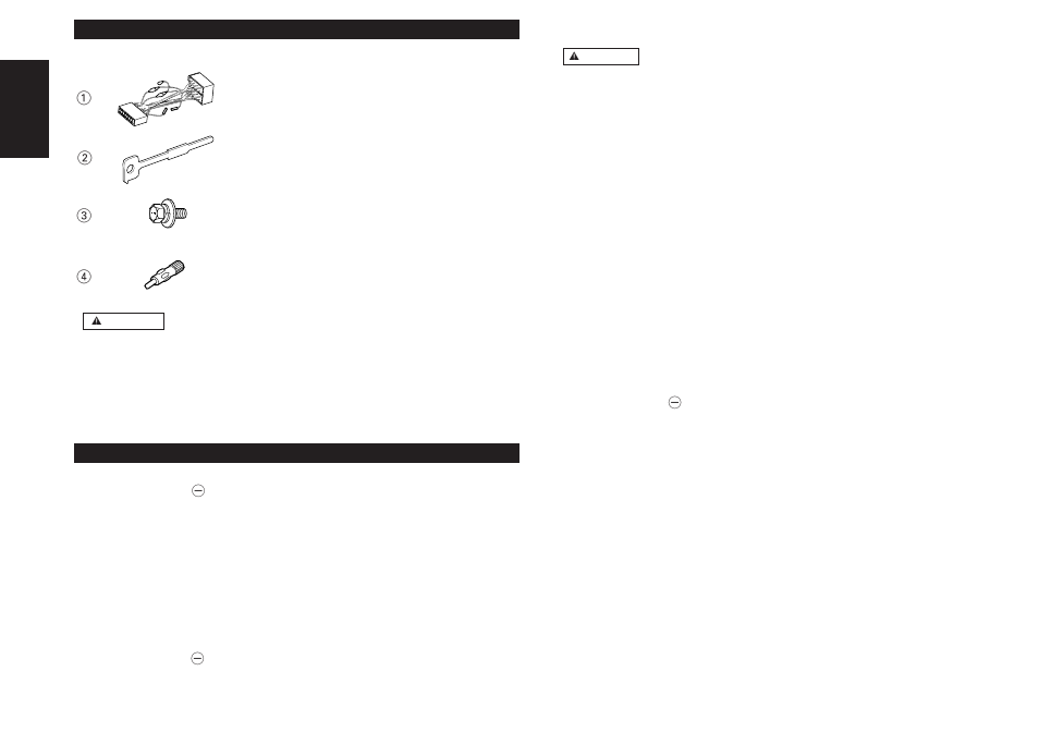 Accessories, Installation procedure, English | Kenwood KRC-559R User Manual | Page 38 / 46