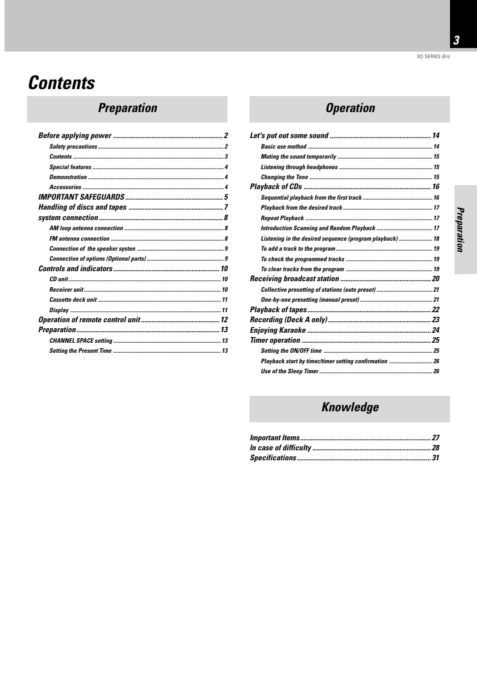 Kenwood XD-351 User Manual | Page 3 / 32