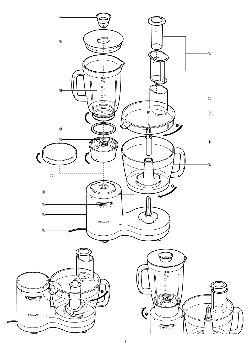 Kenwood FP520 series User Manual | Page 2 / 9