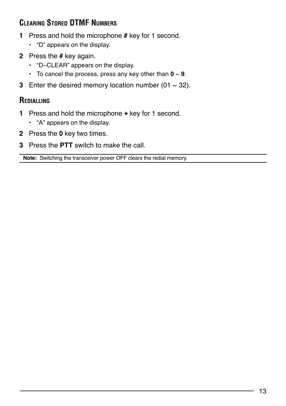 Dtmf n | Kenwood TK-8150 User Manual | Page 17 / 23