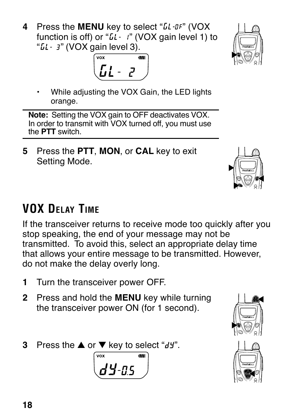 Vox d | Kenwood TK-3131 User Manual | Page 24 / 50