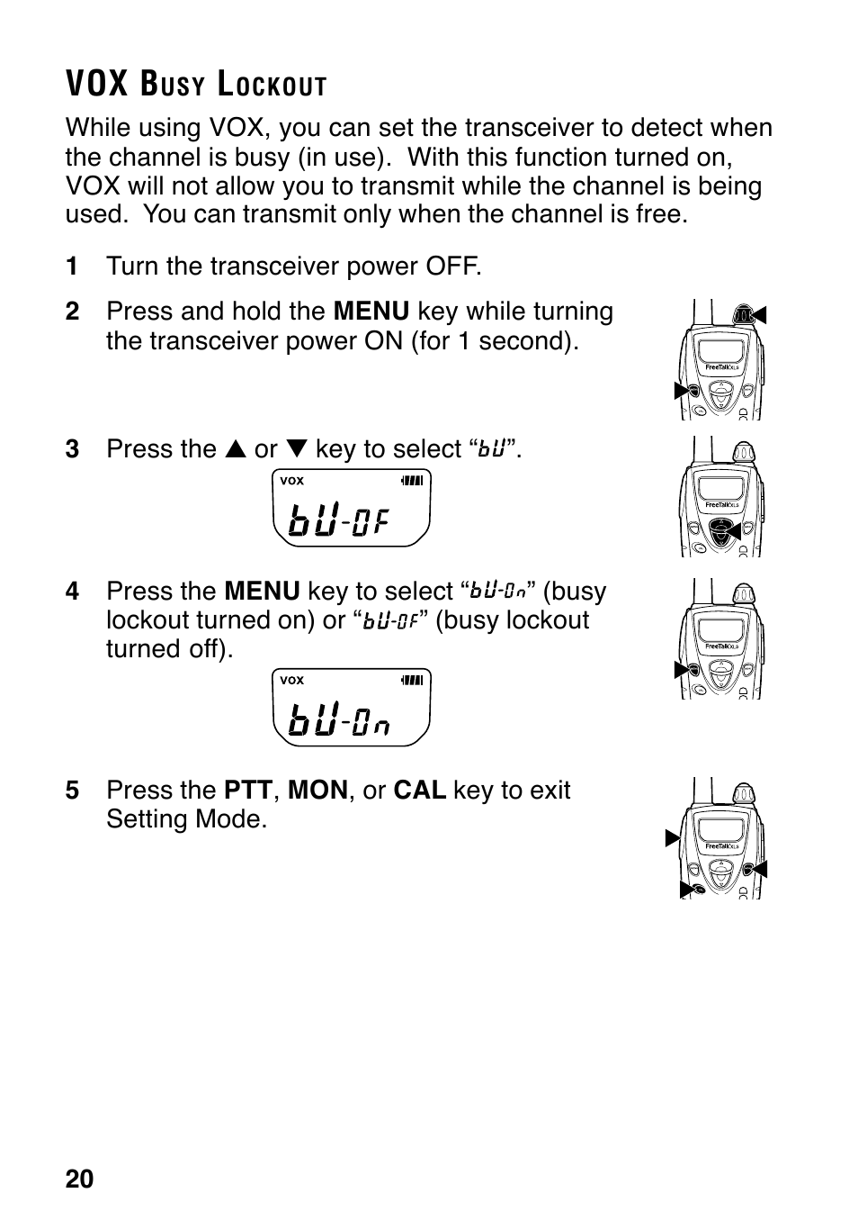 Vox b | Kenwood TK-3131 User Manual | Page 26 / 50