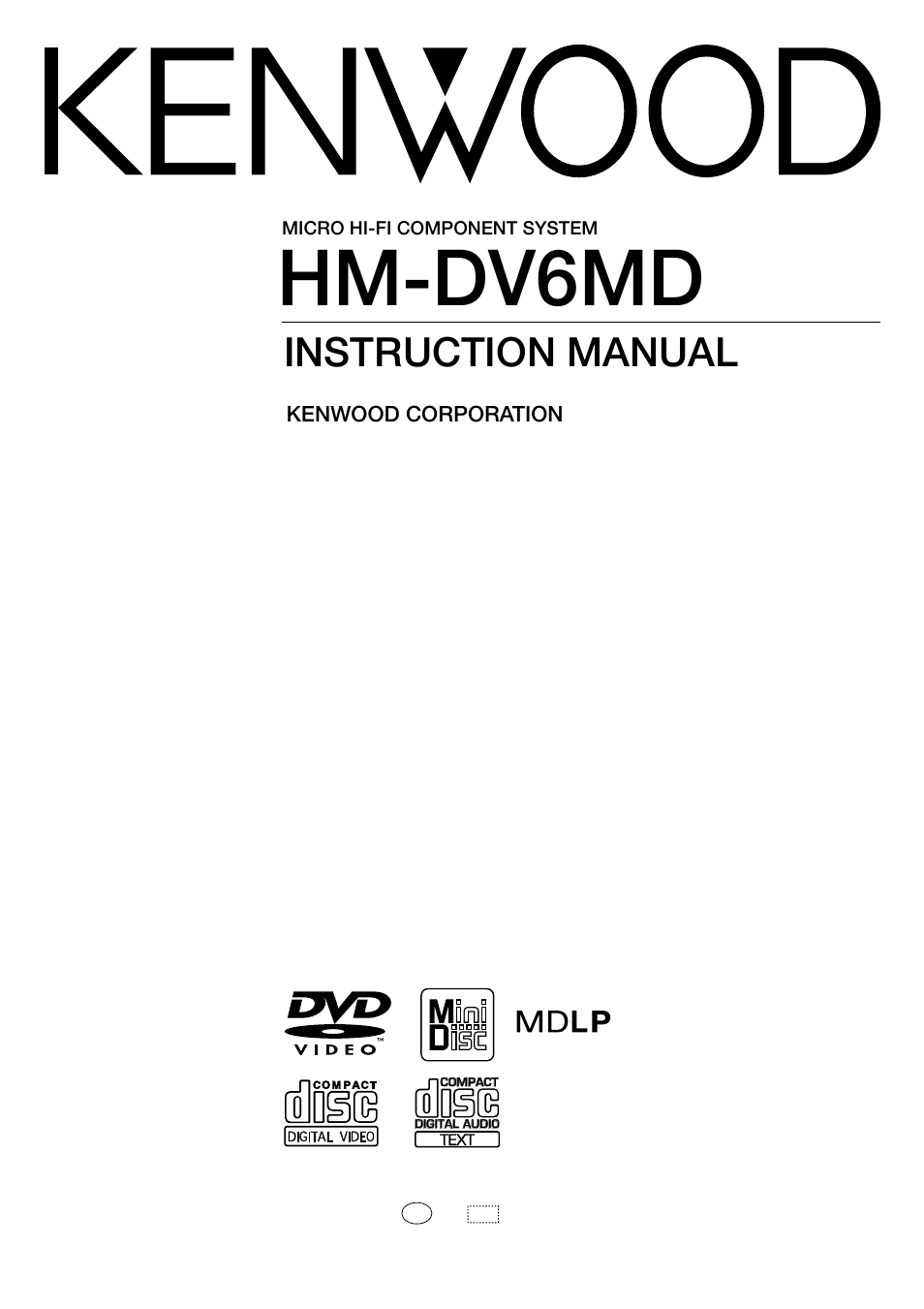 Kenwood HM-DV6MD User Manual | 104 pages