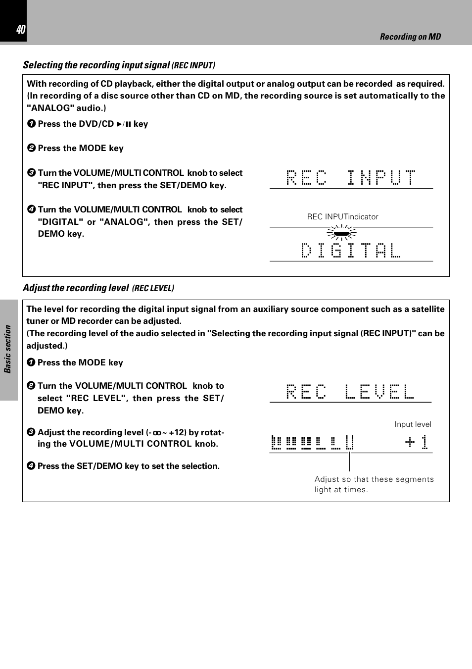 Kenwood HM-DV6MD User Manual | Page 40 / 104