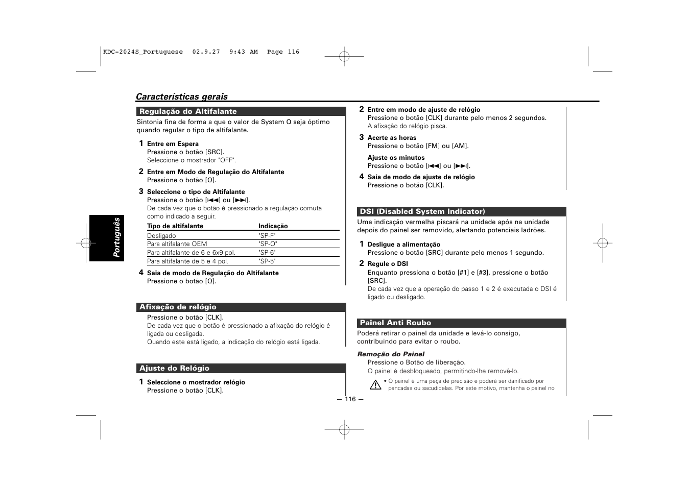 Kenwood KDC-2094 User Manual | Page 116 / 128