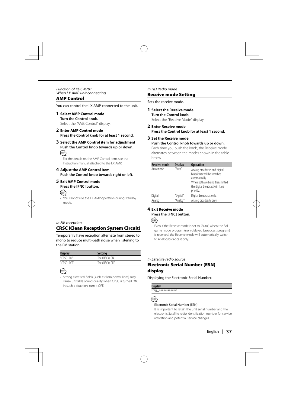 Kenwood KDC-MP635 User Manual | Page 37 / 52