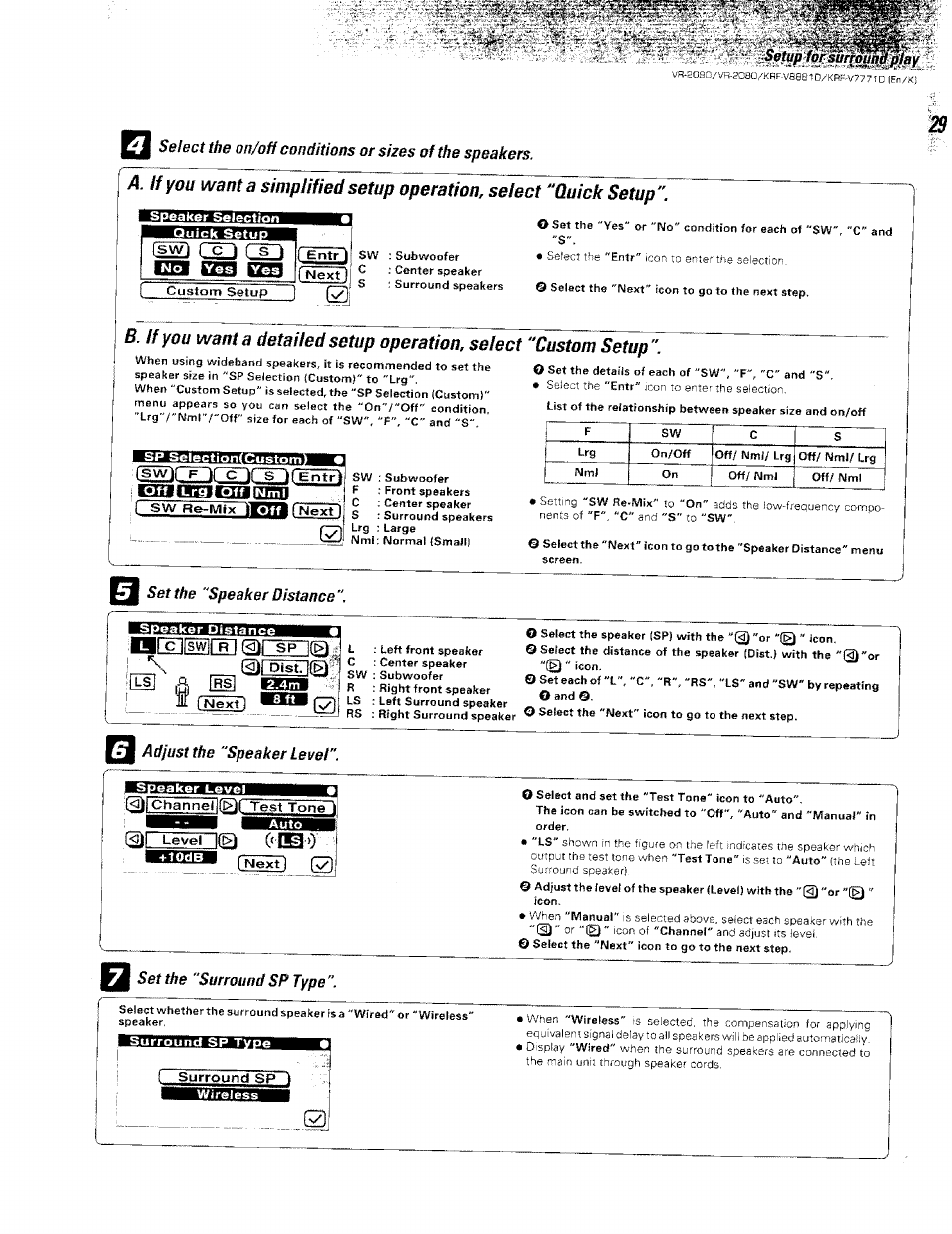 Rftrvi, Sw)ff...'.'.'.'.)r~c, J[c]iiici] шею® шшю | Ш1.leve(~|® o'lb'*) | Kenwood KRF-V8881 D User Manual | Page 29 / 77