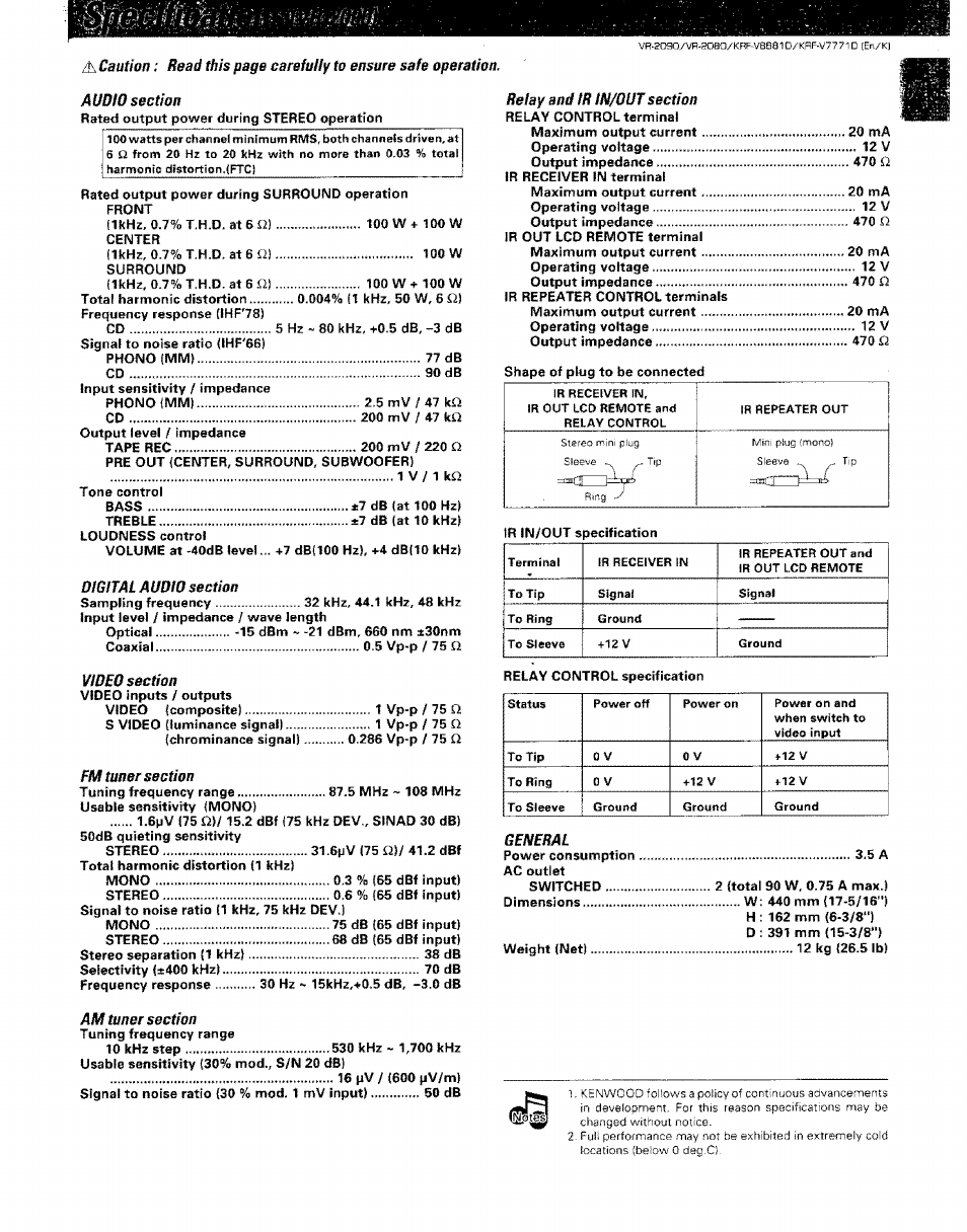 Kenwood KRF-V8881 D User Manual | Page 68 / 77