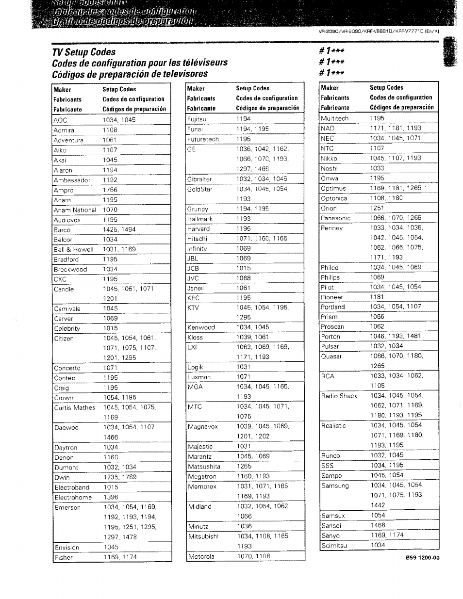 1071, lies | Kenwood KRF-V8881 D User Manual | Page 70 / 77