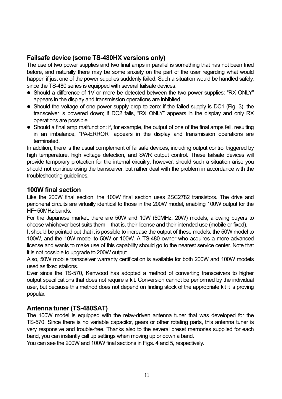 Kenwood TS-480 User Manual | Page 11 / 59