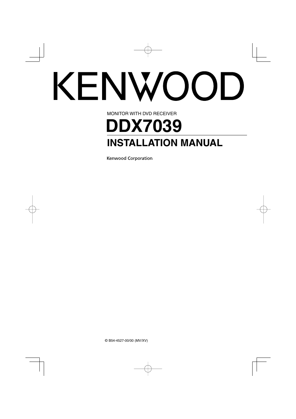 Kenwood DDX7039 User Manual | 12 pages