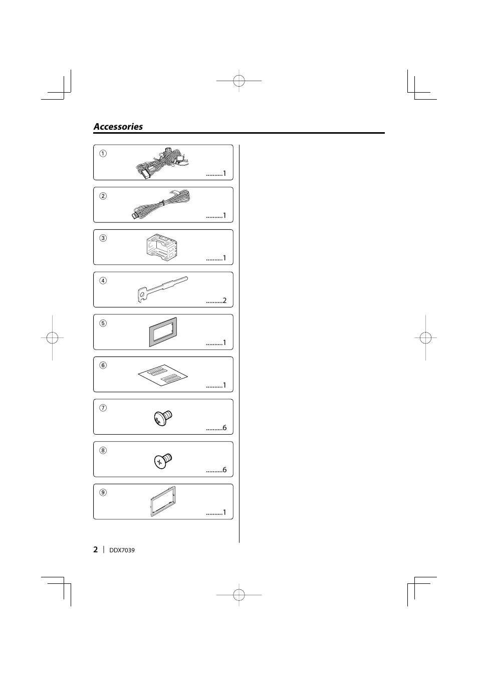 Kenwood DDX7039 User Manual | Page 2 / 12