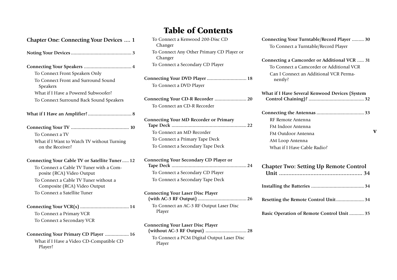 Kenwood Sovereign VR-5700 User Manual | Page 5 / 60