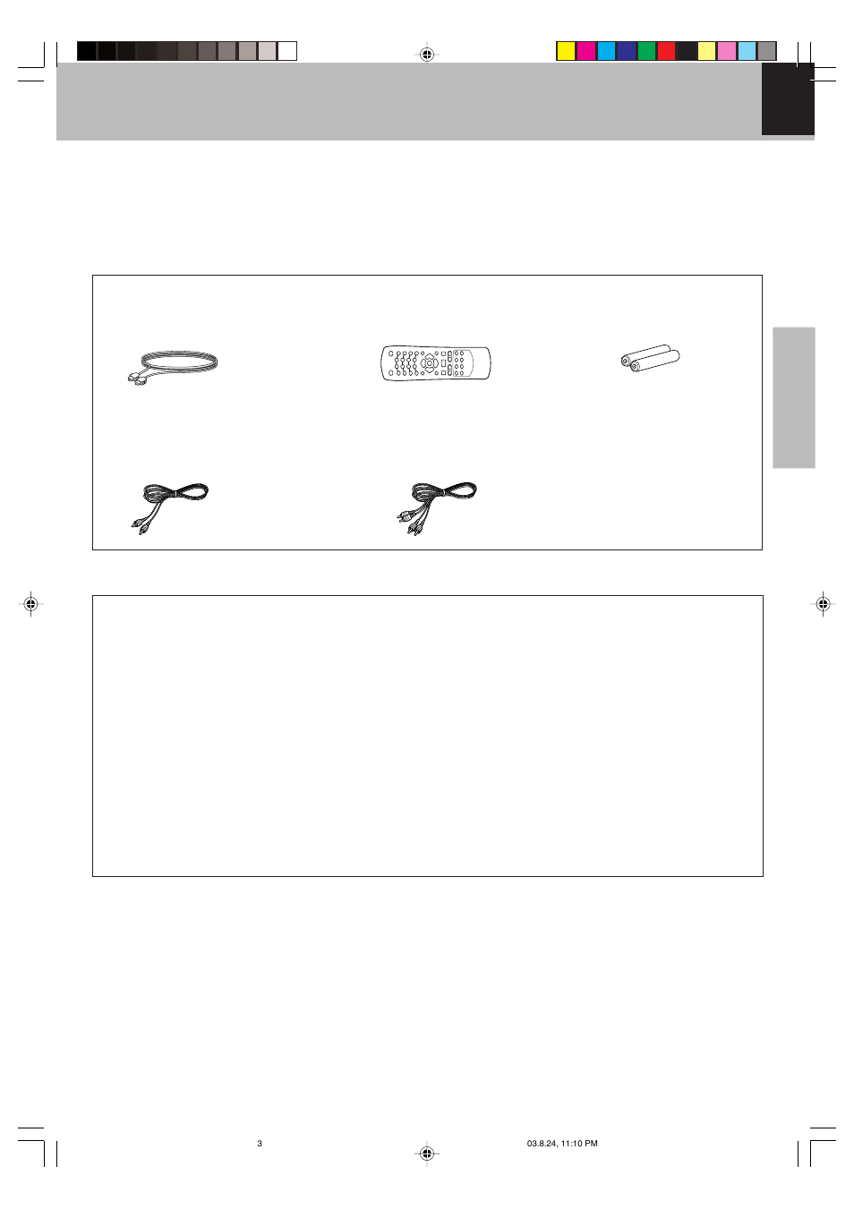 Unpacking, Accessories | Kenwood DVF-S500 User Manual | Page 3 / 40