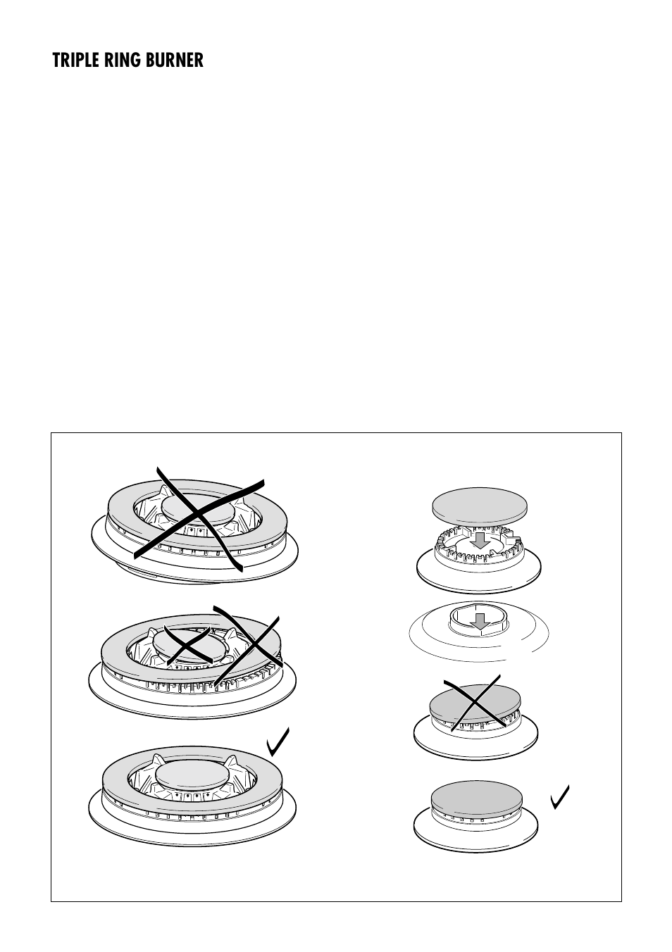 Triple ring burner | Kenwood CK 740 User Manual | Page 29 / 48