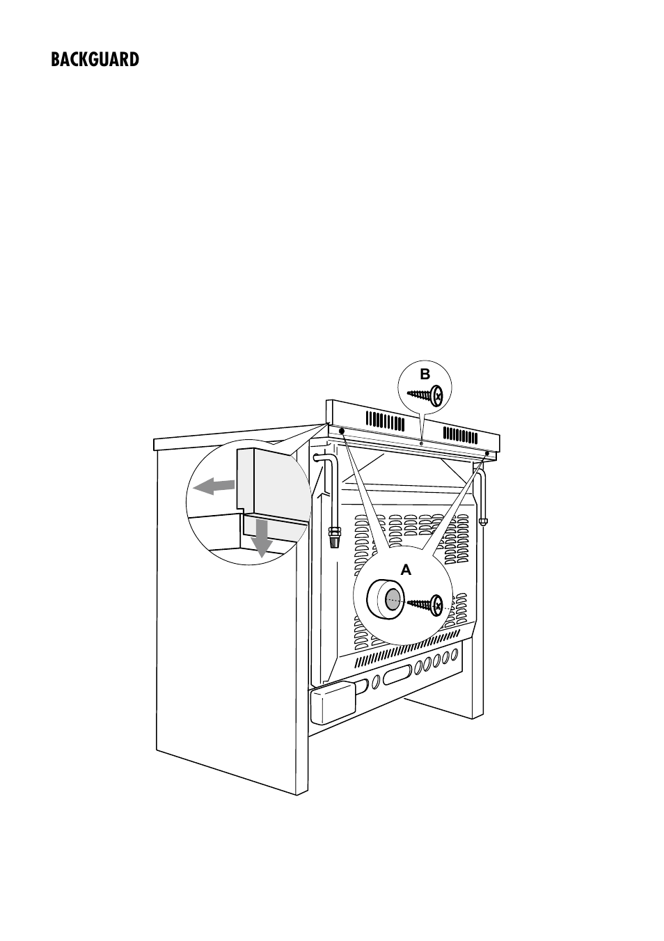 Backguard | Kenwood CK 740 User Manual | Page 36 / 48