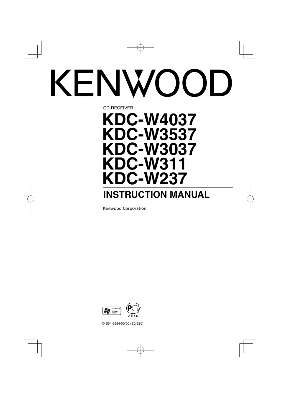 Kenwood KDC-W311 User Manual | 36 pages