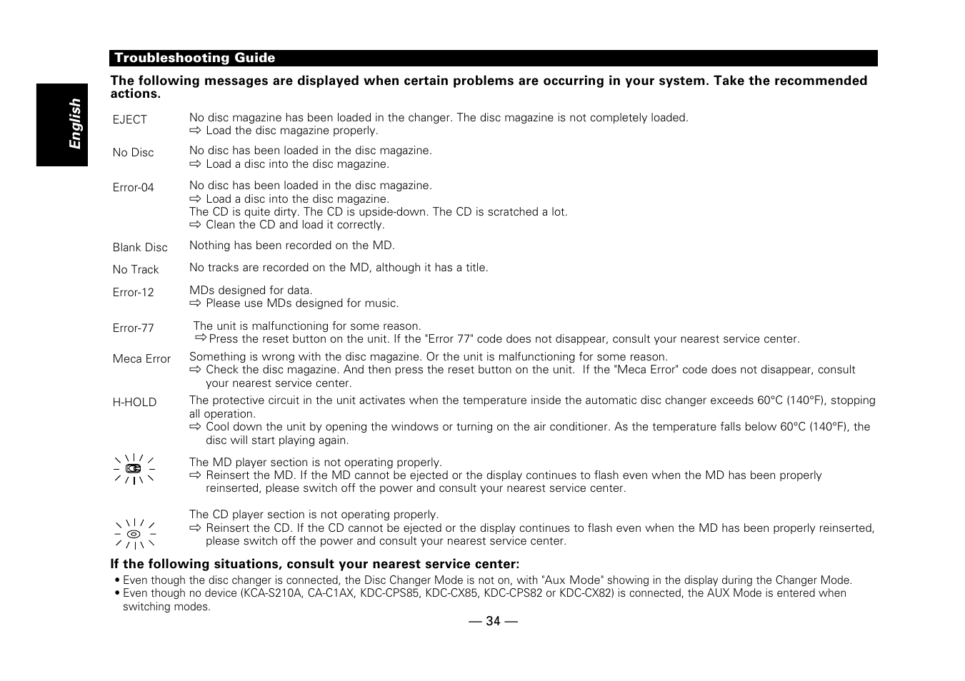 Kenwood DPX-7010MD User Manual | Page 34 / 36