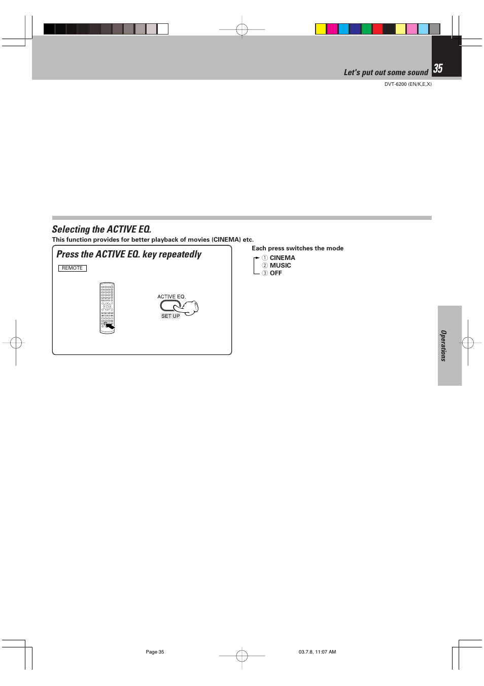 Kenwood DVT-6200 User Manual | Page 35 / 60