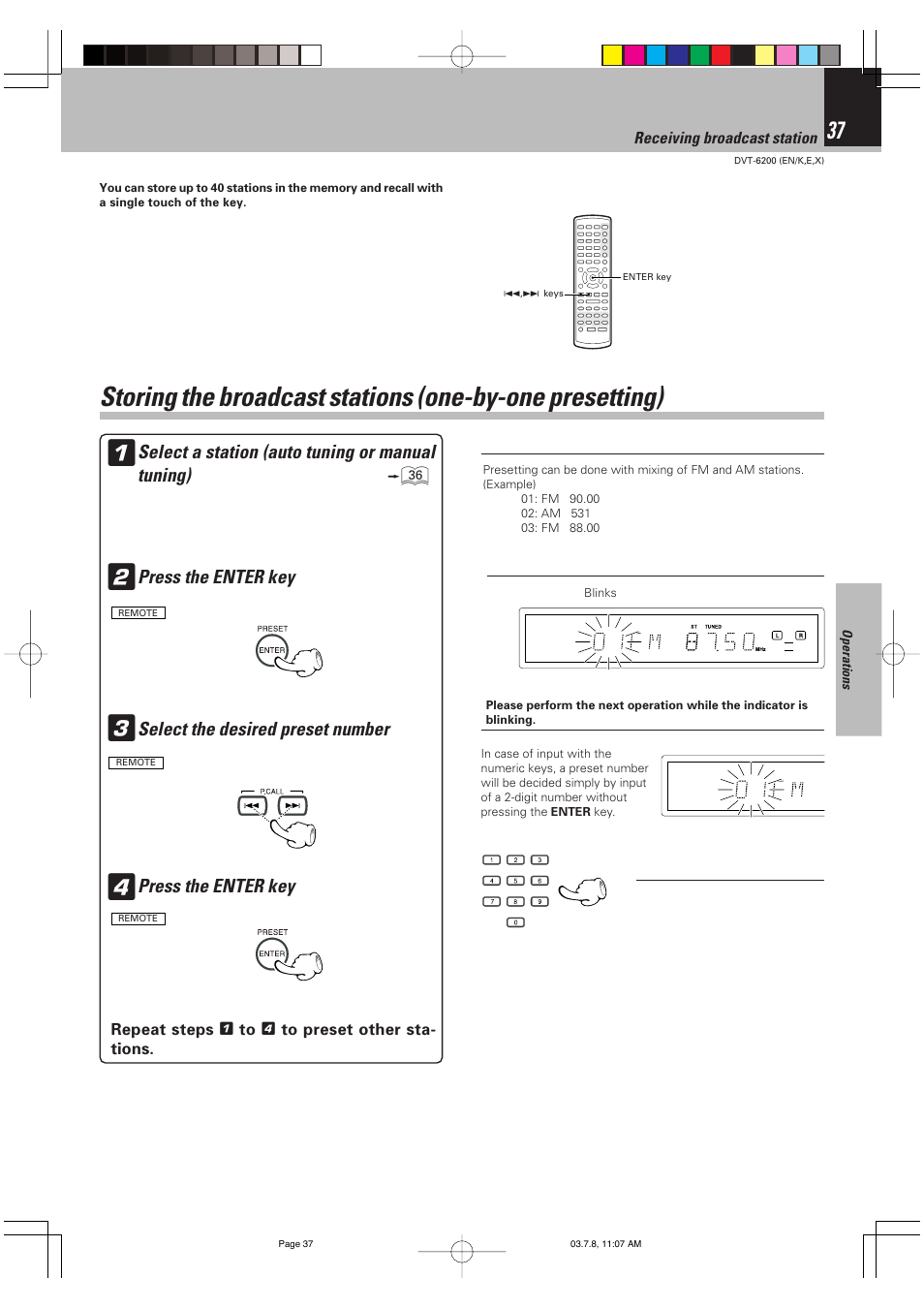 Kenwood DVT-6200 User Manual | Page 37 / 60