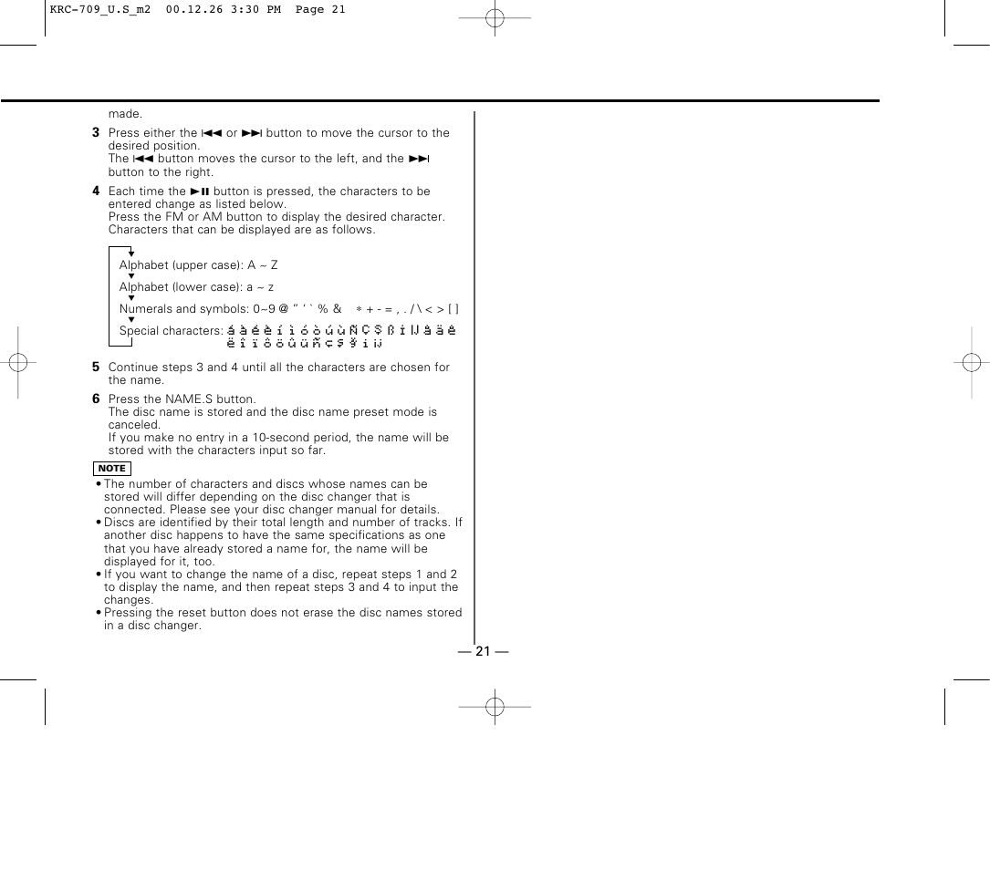 Kenwood KRC-709 User Manual | Page 21 / 39