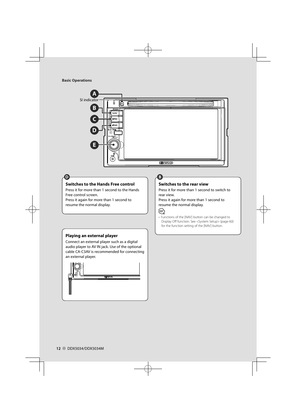 Ce b d a | Kenwood DDX5034M User Manual | Page 12 / 92