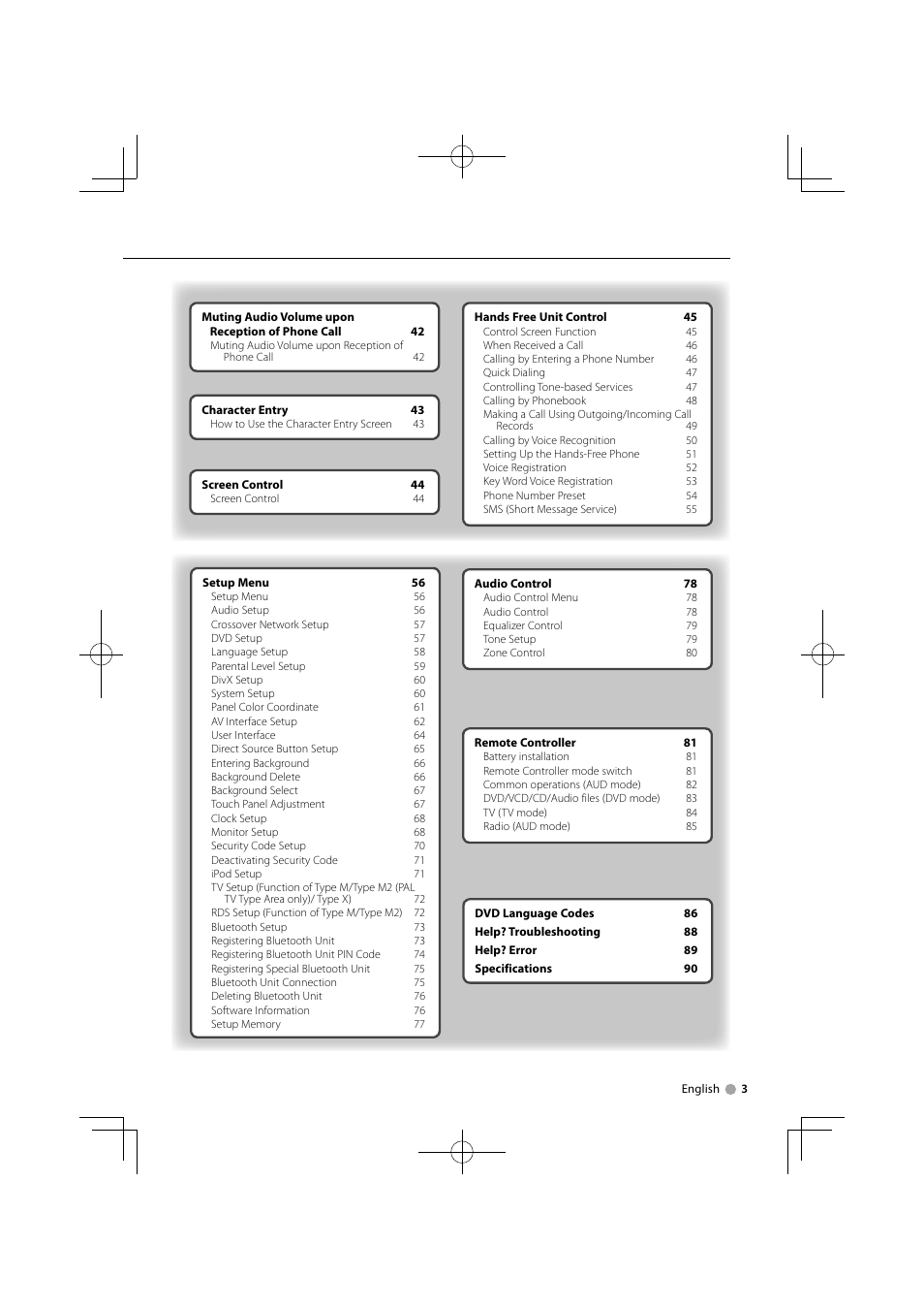 Kenwood DDX5034M User Manual | Page 3 / 92