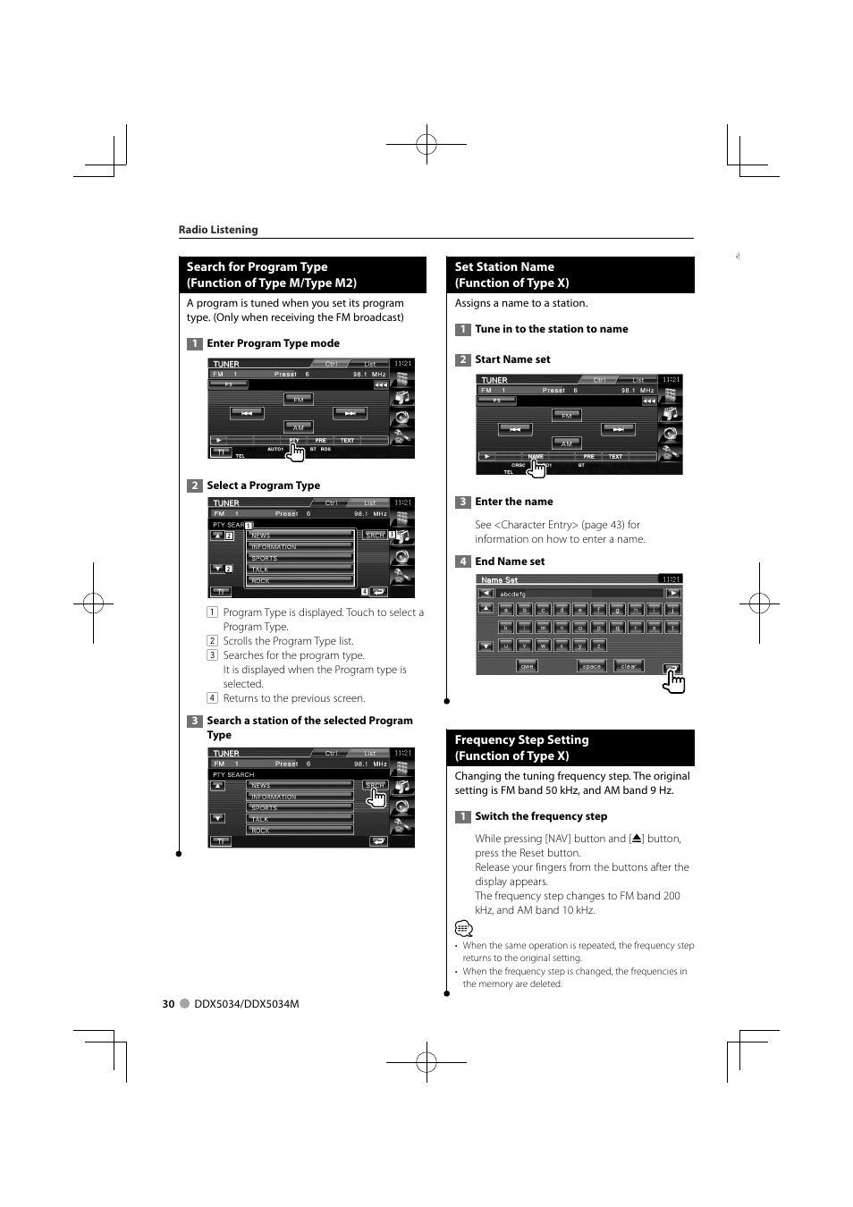 Kenwood DDX5034M User Manual | Page 30 / 92