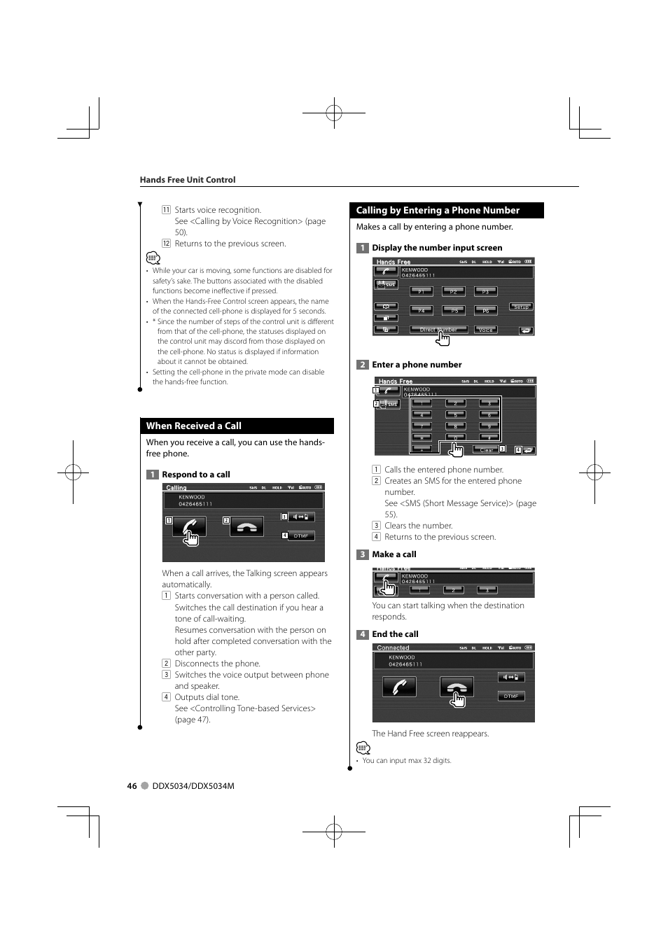 Kenwood DDX5034M User Manual | Page 46 / 92