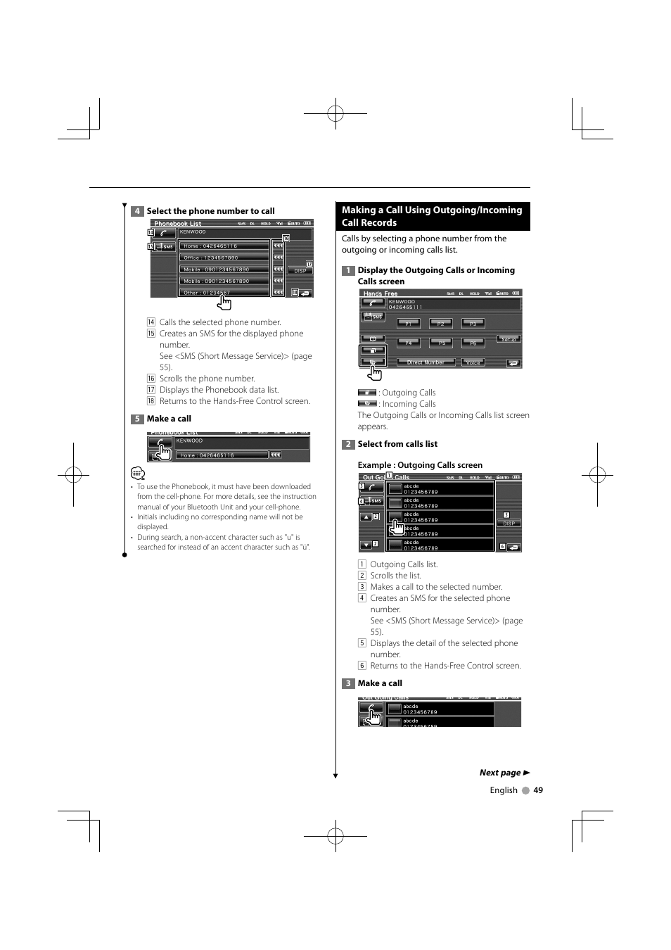 Kenwood DDX5034M User Manual | Page 49 / 92