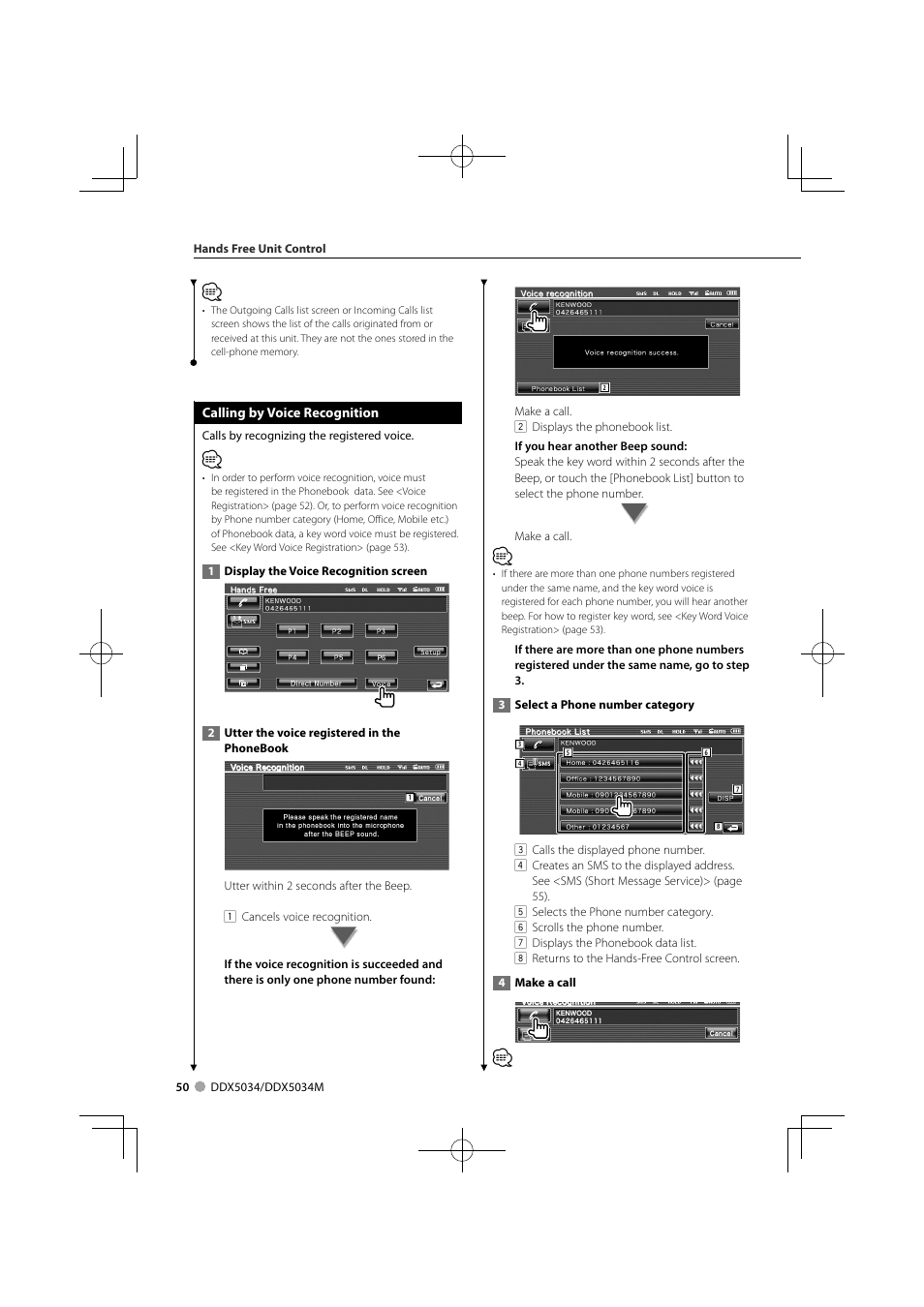 Kenwood DDX5034M User Manual | Page 50 / 92