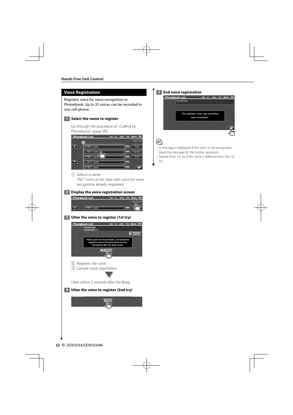 Kenwood DDX5034M User Manual | Page 52 / 92