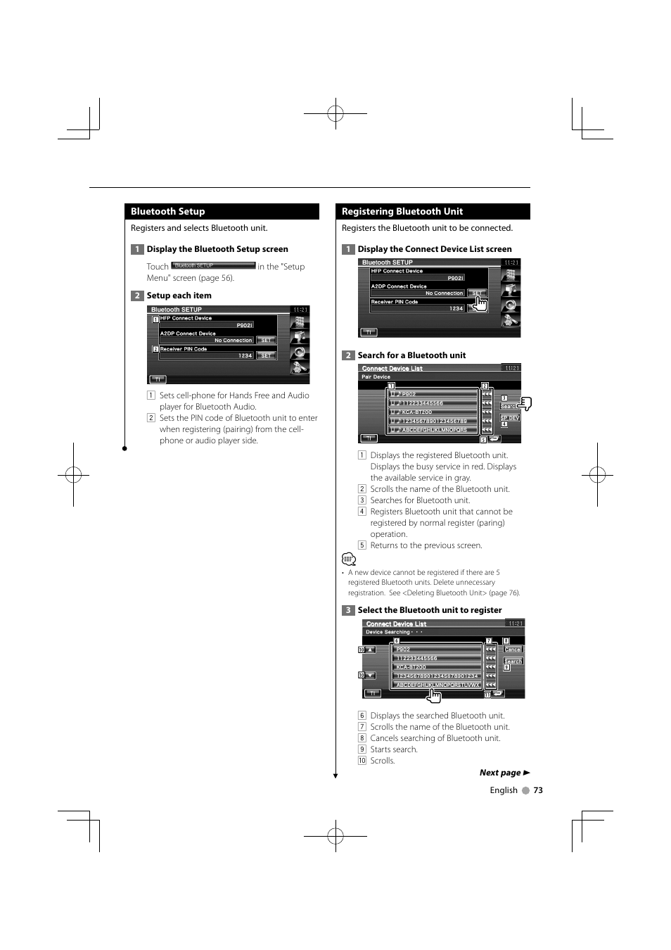 Kenwood DDX5034M User Manual | Page 73 / 92