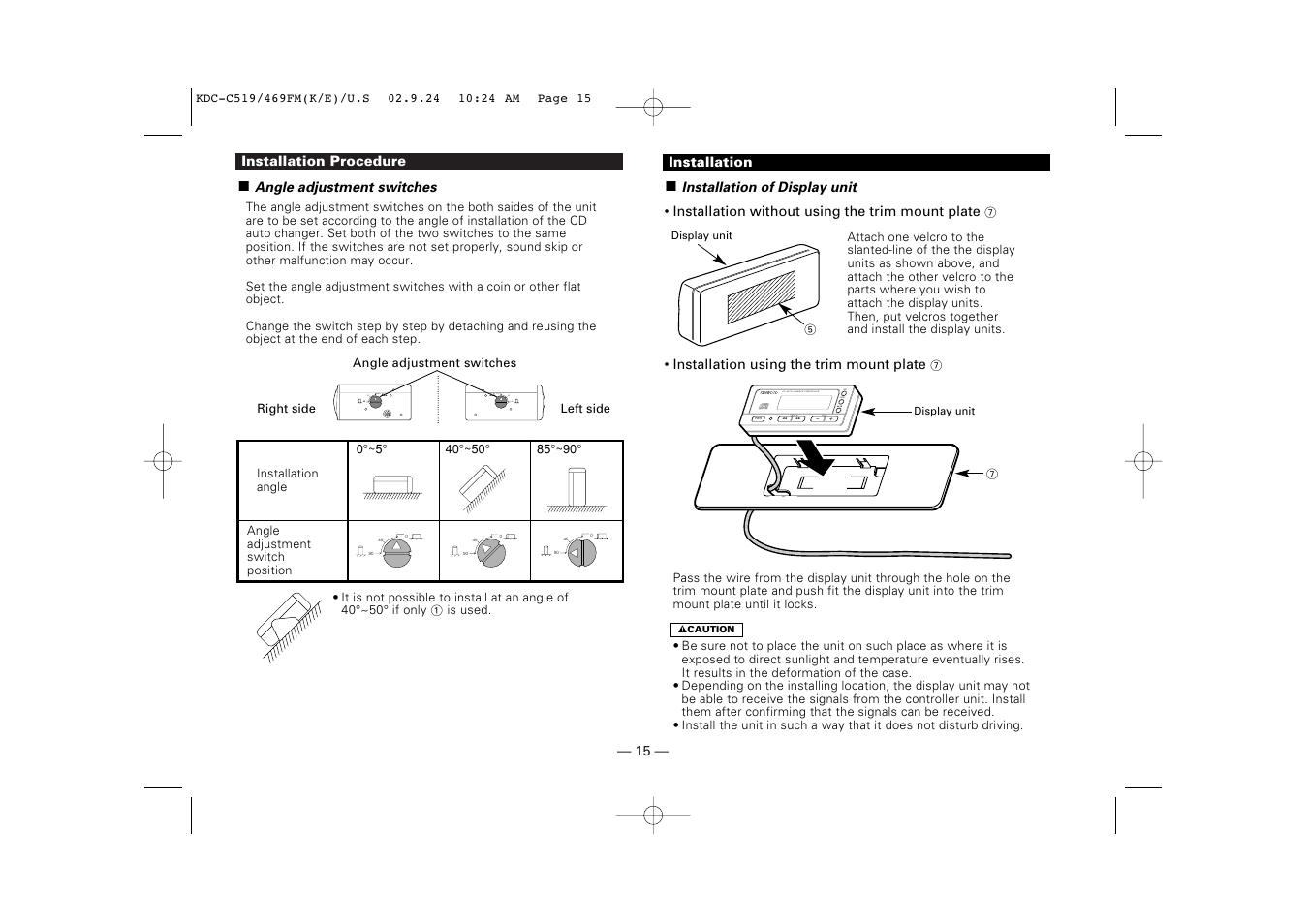 Disc | Kenwood KDC-C469FM User Manual | Page 15 / 80