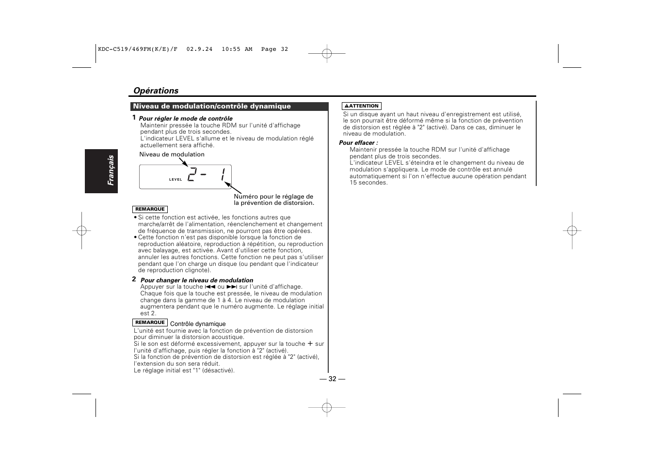 Kenwood KDC-C469FM User Manual | Page 32 / 80