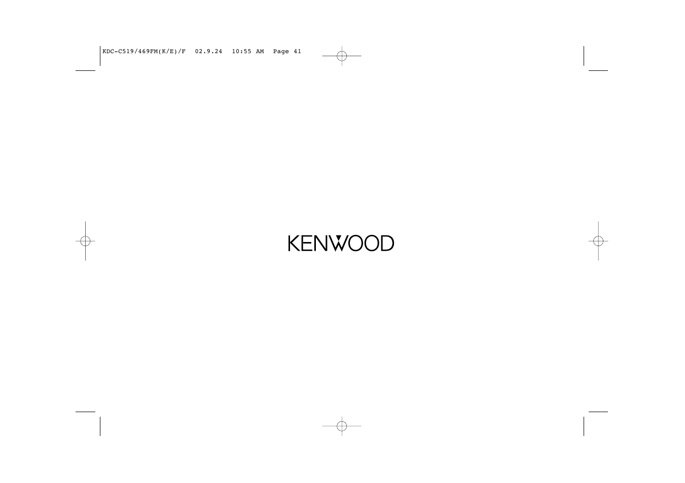 Kenwood KDC-C469FM User Manual | Page 41 / 80