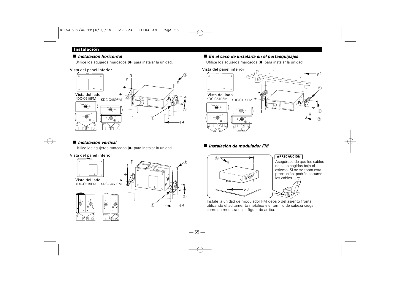 Kenwood KDC-C469FM User Manual | Page 55 / 80