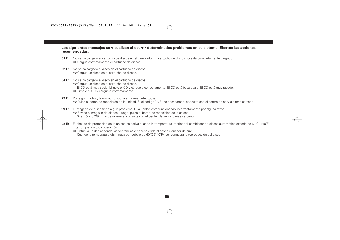 Kenwood KDC-C469FM User Manual | Page 59 / 80