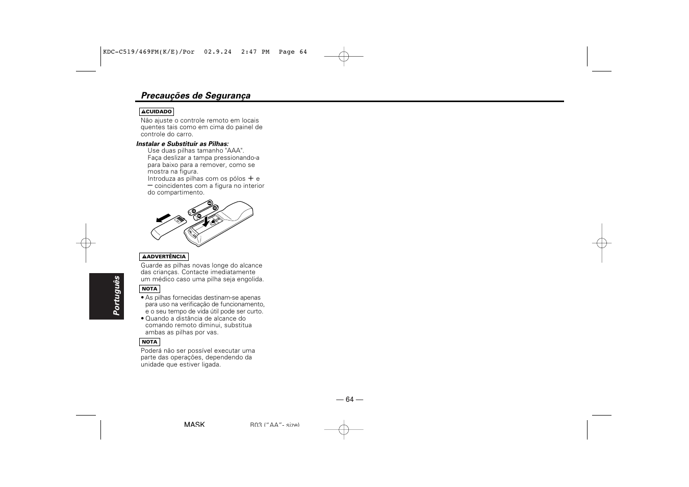 Kenwood KDC-C469FM User Manual | Page 64 / 80