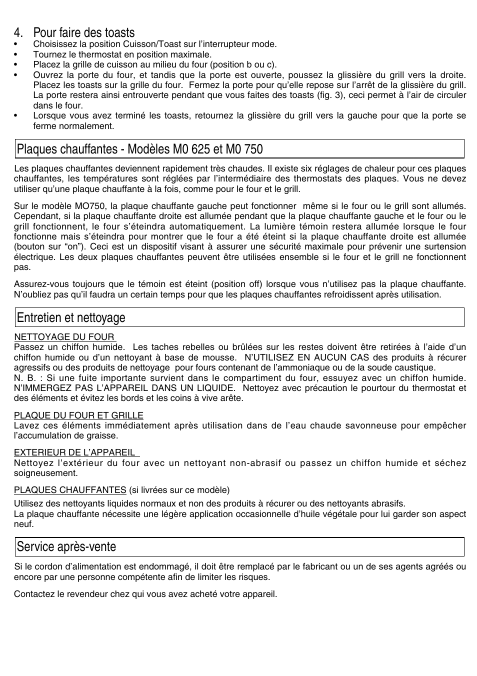 Pour faire des toasts | Kenwood Mini Oven User Manual | Page 23 / 57