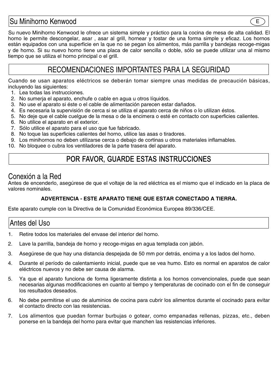 Conexión a la red | Kenwood Mini Oven User Manual | Page 45 / 57