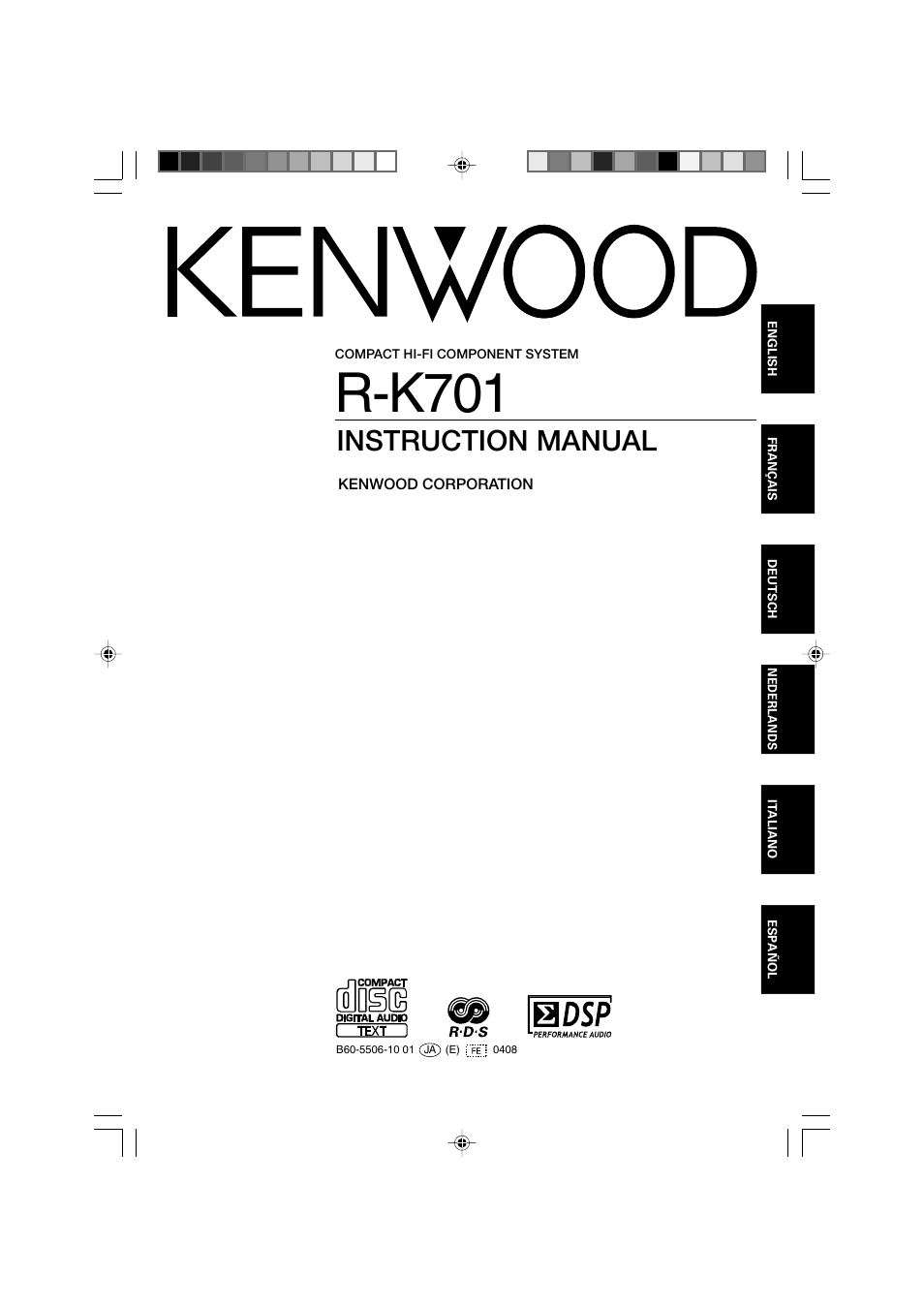 Kenwood R-K701 User Manual | 48 pages