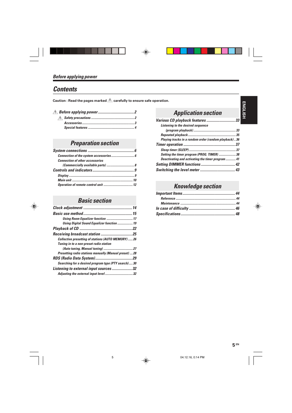 Kenwood R-K701 User Manual | Page 5 / 48