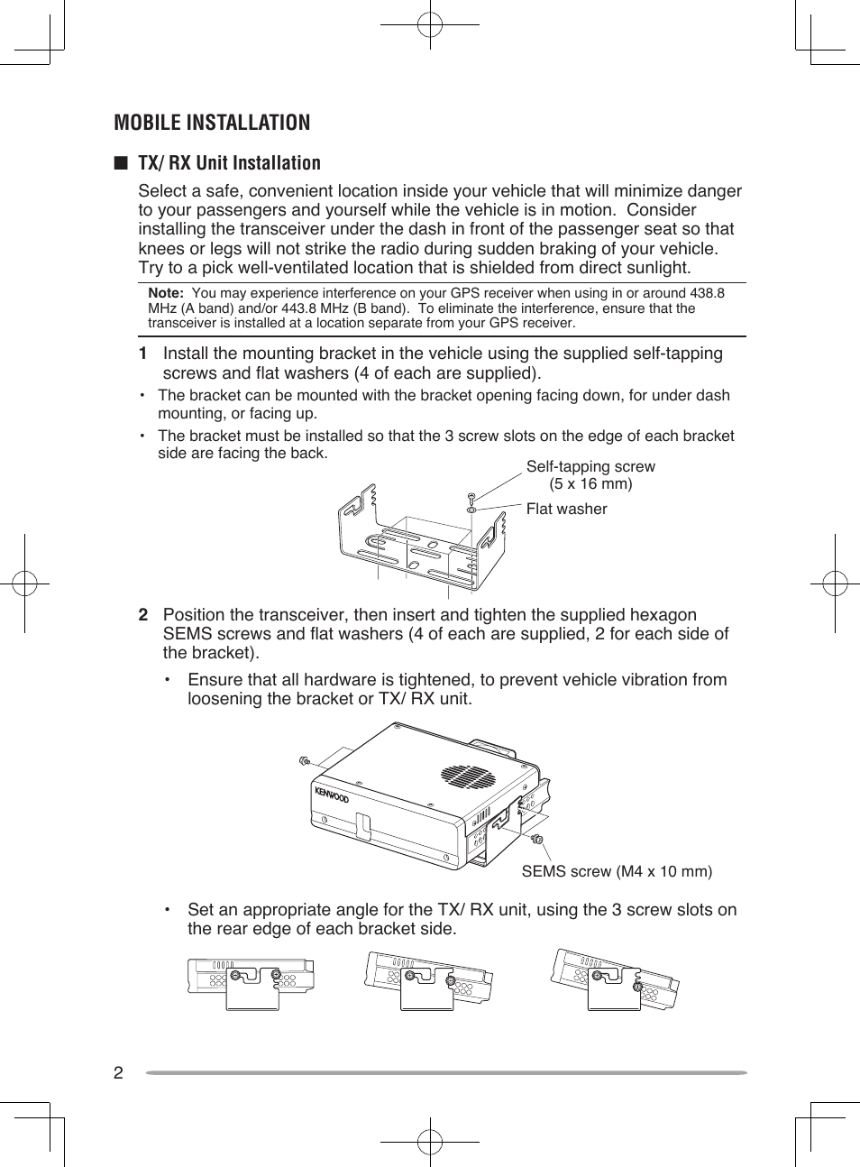 Kenwood TM-D710A User Manual | Page 8 / 51