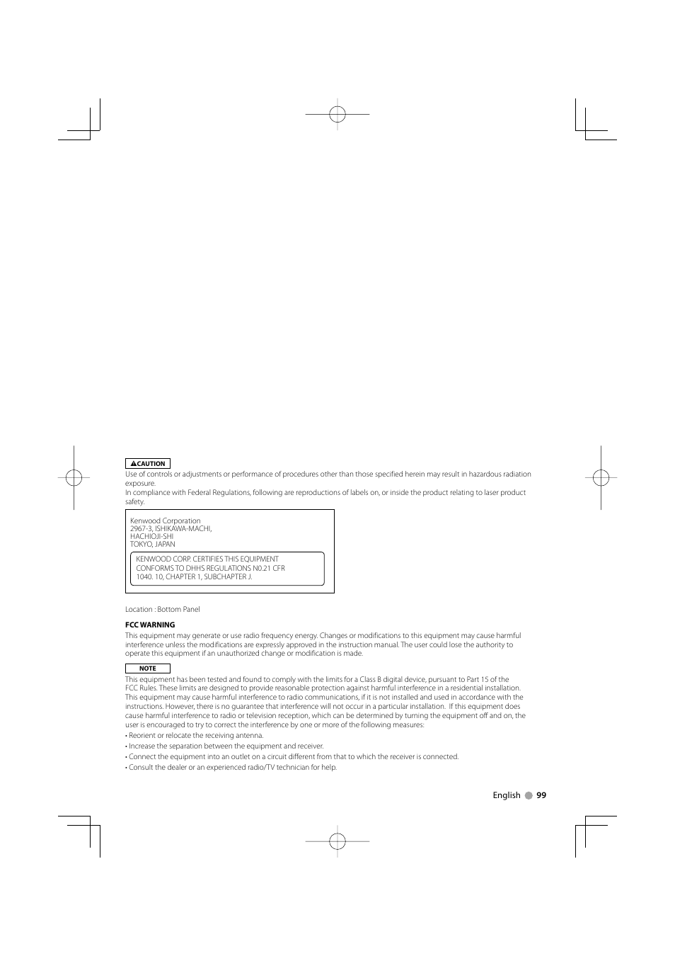 Kenwood DNX5120 User Manual | Page 99 / 100