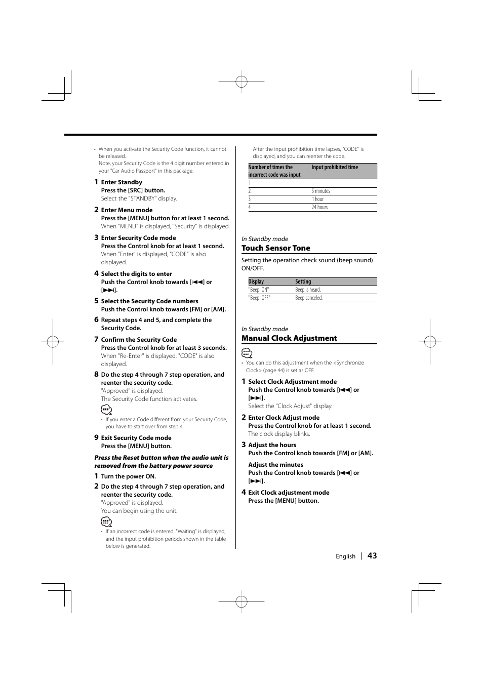 Kenwood KDC-PSW9531 User Manual | Page 43 / 64