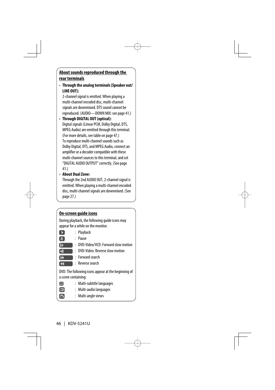 Kenwood KDV-5241U User Manual | Page 46 / 55