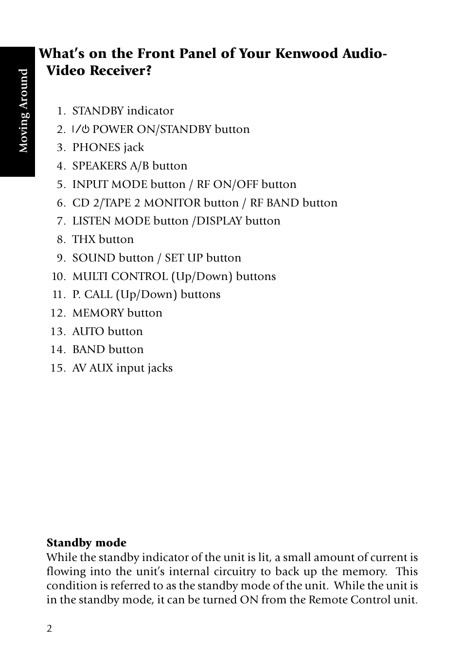 Kenwood Sovereign VR-5080 User Manual | Page 10 / 88