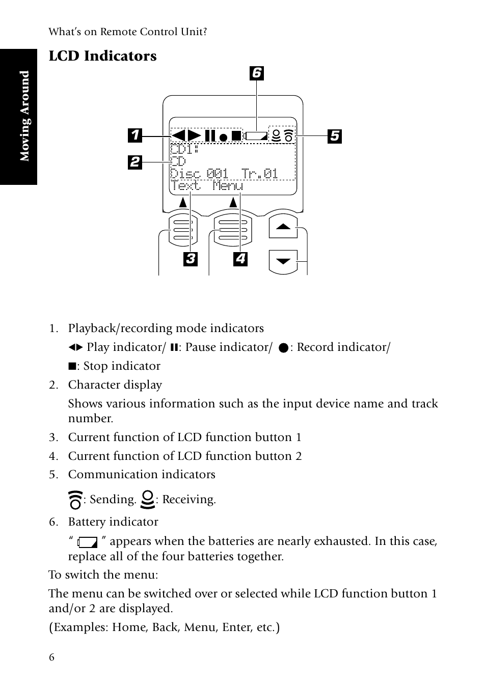 Lcd indicators | Kenwood Sovereign VR-5080 User Manual | Page 14 / 88