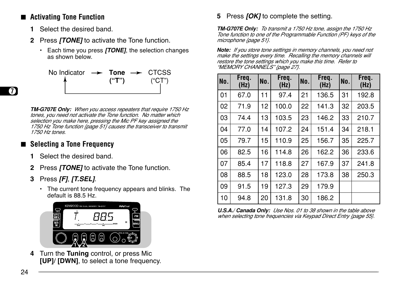 Kenwood TM-G707 User Manual | Page 30 / 84